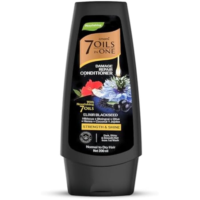 Emami 7 Oils in One Damage Repair Conditioner Elixir Black seed 200 ML - Image 1